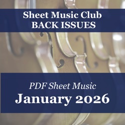January 2026 sheet music club back issue