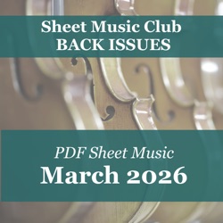 March 2026 sheet music club back issue